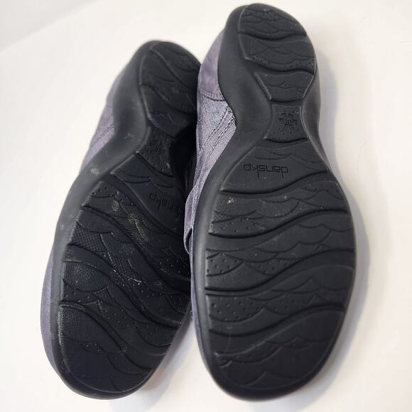 Dansko Women Carol Shimmer Metallic Silver Leather Loafer Size 38 US 7.5 Comfort - Picture 8 of 9